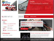 Tablet Screenshot of dapa-hst.de